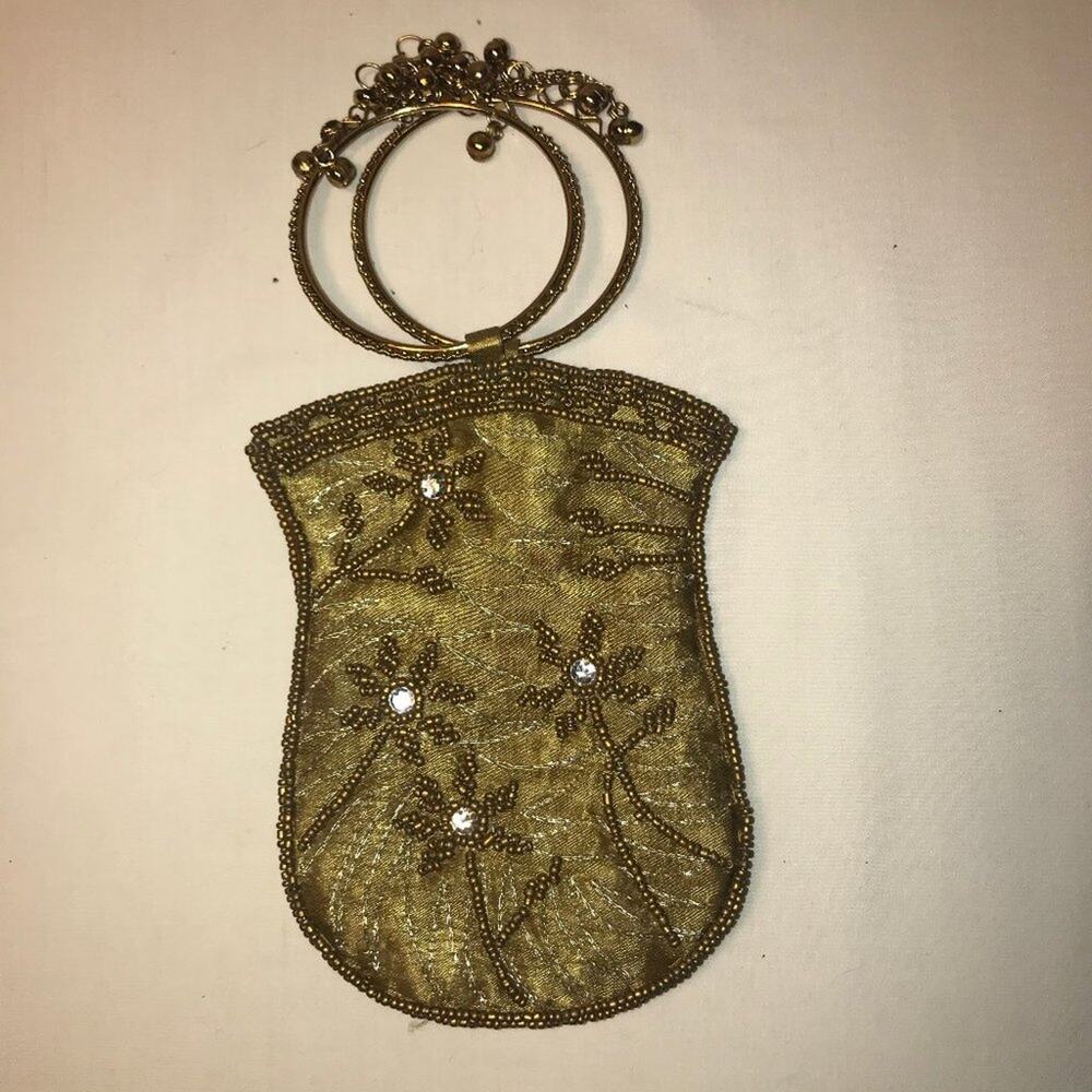 SUNBEAMS BAG SHOP BANGLE WRISTLET SMALL BEADED BAG